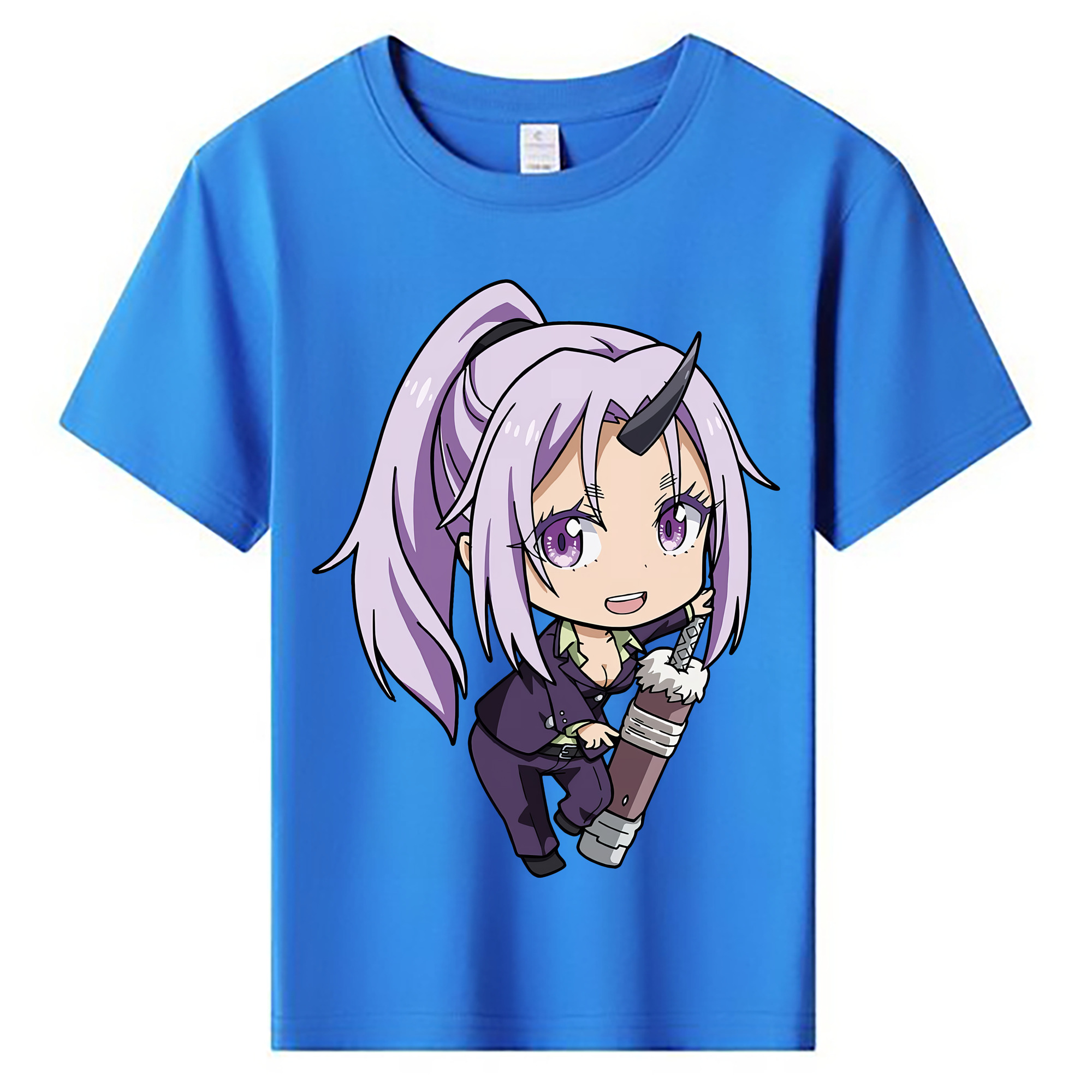 （画像用） 転スラ Regarding Reincarnated to Slime 綿100％キッズTシャツ（フロントプリント）